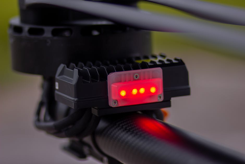 Drone part with LED lights